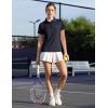 imageTBMPOY Womens Golf Polo Short Sleeve Shirts Lightweight Moisture Wicking Collared T Shirt Quick Dry 4ButtonA6navy