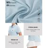 imageTBMPOY Womens Golf Polo Short Sleeve Shirts Lightweight Moisture Wicking Collared T Shirt Quick Dry 4ButtonC13blue Fog