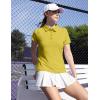imageTBMPOY Womens Golf Polo Short Sleeve Shirts Lightweight Moisture Wicking Collared T Shirt Quick Dry 4ButtonD28lemon Yellow