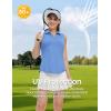 imageTBMPOY Womens Golf Shirts Sleeveless Collared Polo Tank Top UPF 50 Quick Dry Tennis VNeck Ladies SportsDark Blue