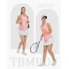 imageTBMPOY Womens Golf Shirts Sleeveless Collared Polo Tank Top UPF 50 Quick Dry Tennis VNeck Ladies SportsPink