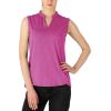 imageTBMPOY Womens Sleeveless Golf Polo Shirts VNeck Collarless Tennis Athletic Tank Tops Quick Dry Deap Rose S