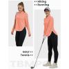 imageTBMPOY Womens Sun Shirt 14 Zipper Long Sleeve UPF 50 Sun Protection Clothing UV SPF Hiking OutdoorPink