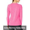 imageTBMPOY Womens UPF 50 Sun Protection Long Sleeve Shirts SPF Lightweight Hiking Running Fishing Outdoor Tops11rose