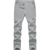 imageTBMPOY Mens Hiking Pants Lightweight 6 Cargo Pockets Quick Dry Water Resistant Outdoor Travel Work Fishing2light Grey