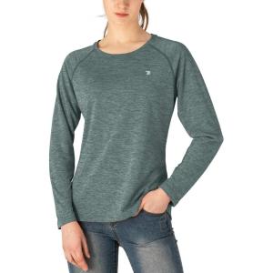 imageTBMPOY Womens UPF 50 Sun Protection Long Sleeve Shirts SPF Lightweight Hiking Running Fishing Outdoor Tops6cyan