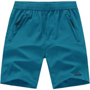 imageTBMPOY Mens Hiking Shorts Quick Dry Athletic Gym Workout Short with Zipper PocketsA23indigo