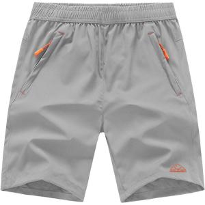 imageTBMPOY Mens Hiking Shorts Quick Dry Athletic Gym Workout Short with Zipper PocketsA9light Gray