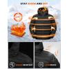 imageTBMPOY Mens Lightweight Packable Puffer Jackets Hooded Winter Bubble Coat Warm WaterResistant for Travel Casual HikingBlack