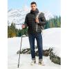 imageTBMPOY Mens Lightweight Packable Puffer Jackets Hooded Winter Bubble Coat Warm WaterResistant for Travel Casual HikingBlack