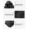 imageTBMPOY Mens Lightweight Packable Puffer Jackets Hooded Winter Bubble Coat Warm WaterResistant for Travel Casual HikingBlack