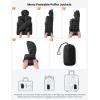 imageTBMPOY Mens Lightweight Packable Puffer Jackets Hooded Winter Bubble Coat Warm WaterResistant for Travel Casual HikingBlack