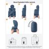 imageTBMPOY Mens Lightweight Packable Puffer Jackets Hooded Winter Bubble Coat Warm WaterResistant for Travel Casual HikingDark Blue