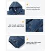 imageTBMPOY Mens Lightweight Packable Puffer Jackets Hooded Winter Bubble Coat Warm WaterResistant for Travel Casual HikingDark Blue