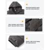 imageTBMPOY Mens Lightweight Packable Puffer Jackets Hooded Winter Bubble Coat Warm WaterResistant for Travel Casual HikingDark Grey