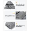 imageTBMPOY Mens Lightweight Packable Puffer Jackets Hooded Winter Bubble Coat Warm WaterResistant for Travel Casual HikingLight Grey