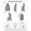 imageTBMPOY Mens Lightweight Packable Puffer Jackets Hooded Winter Bubble Coat Warm WaterResistant for Travel Casual HikingLight Grey