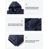 imageTBMPOY Mens Lightweight Packable Puffer Jackets Hooded Winter Bubble Coat Warm WaterResistant for Travel Casual HikingNavy
