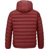 imageTBMPOY Mens Lightweight Packable Puffer Jackets Hooded Winter Bubble Coat Warm WaterResistant for Travel Casual HikingRed
