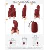 imageTBMPOY Mens Lightweight Packable Puffer Jackets Hooded Winter Bubble Coat Warm WaterResistant for Travel Casual HikingRed