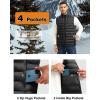 imageTBMPOY Mens Lightweight Packable Puffer Vest Sleeveless Puffy Outerwear WaterResistant Bubble Jackets Work Casual GolfBlack