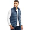 imageTBMPOY Mens Lightweight Packable Puffer Vest Sleeveless Puffy Outerwear WaterResistant Bubble Jackets Work Casual GolfBlue