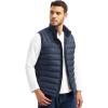 imageTBMPOY Mens Lightweight Packable Puffer Vest Sleeveless Puffy Outerwear WaterResistant Bubble Jackets Work Casual GolfNavy