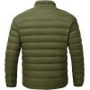 imageTBMPOY Mens Lightweight Packable Puffer Winter Jackets Puffy WaterResistant Bubble Insulated Coat for Travel Ski HikingArmy Green