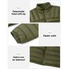 imageTBMPOY Mens Lightweight Packable Puffer Winter Jackets Puffy WaterResistant Bubble Insulated Coat for Travel Ski HikingArmy Green