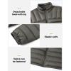 imageTBMPOY Mens Lightweight Packable Puffer Winter Jackets Puffy WaterResistant Bubble Insulated Coat for Travel Ski HikingDark Grey