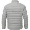 imageTBMPOY Mens Lightweight Packable Puffer Winter Jackets Puffy WaterResistant Bubble Insulated Coat for Travel Ski HikingLight Grey