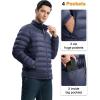 imageTBMPOY Mens Lightweight Packable Puffer Winter Jackets Puffy WaterResistant Bubble Insulated Coat for Travel Ski HikingNavy