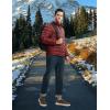 imageTBMPOY Mens Lightweight Packable Puffer Winter Jackets Puffy WaterResistant Bubble Insulated Coat for Travel Ski HikingWine Red