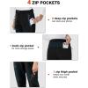 imageTBMPOY Womens Fleece Lined Ski Snow Pants Waterproof Winter Cargo Hiking Warm Thermal Softshell Insulated Outdoor PantBlack
