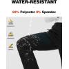 imageTBMPOY Womens Fleece Lined Ski Snow Pants Waterproof Winter Cargo Hiking Warm Thermal Softshell Insulated Outdoor PantBlack