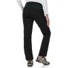 imageTBMPOY Womens Fleece Lined Ski Snow Pants Waterproof Winter Cargo Hiking Warm Thermal Softshell Insulated Outdoor PantBlack