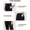 imageTBMPOY Womens Fleece Lined Ski Snow Pants Waterproof Winter Cargo Hiking Warm Thermal Softshell Insulated Outdoor PantFull Black