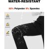 imageTBMPOY Womens Fleece Lined Ski Snow Pants Waterproof Winter Cargo Hiking Warm Thermal Softshell Insulated Outdoor PantFull Black