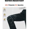 imageTBMPOY Womens Fleece Lined Ski Snow Pants Waterproof Winter Cargo Hiking Warm Thermal Softshell Insulated Outdoor PantFull Dark Grey