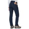 imageTBMPOY Womens Fleece Lined Ski Snow Pants Waterproof Winter Cargo Hiking Warm Thermal Softshell Insulated Outdoor PantFull Navy