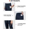 imageTBMPOY Womens Fleece Lined Ski Snow Pants Waterproof Winter Cargo Hiking Warm Thermal Softshell Insulated Outdoor PantFull Navy