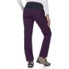 imageTBMPOY Womens Fleece Lined Ski Snow Pants Waterproof Winter Cargo Hiking Warm Thermal Softshell Insulated Outdoor PantPurple