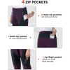 imageTBMPOY Womens Fleece Lined Ski Snow Pants Waterproof Winter Cargo Hiking Warm Thermal Softshell Insulated Outdoor PantPurple