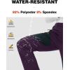 imageTBMPOY Womens Fleece Lined Ski Snow Pants Waterproof Winter Cargo Hiking Warm Thermal Softshell Insulated Outdoor PantPurple