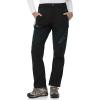 imageTBMPOY Womens Fleece Lined Ski Snow Pants Waterproof Winter Cargo Hiking Warm Thermal Softshell Insulated Outdoor PantBlack