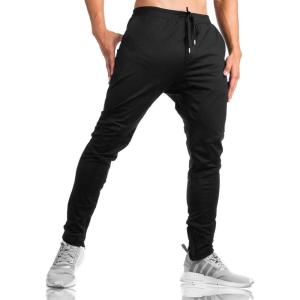 imageTBMPOY Mens Tapered Joggers Workout Athletic Running Sweatpants Slim Fit Drawstring Pants with Pockets01 Black
