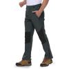 imageTBMPOY Mens Snow Ski Pants Waterproof Fleece Lined Insulated Softshell Winter Snowboard Hiking Zipper Bottom Leg2grey