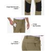 imageTBMPOY Mens Snow Ski Pants Waterproof Fleece Lined Insulated Softshell Winter Snowboard Hiking Zipper Bottom Leg3khaki