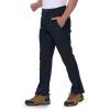 imageTBMPOY Mens Snow Ski Pants Waterproof Fleece Lined Insulated Softshell Winter Snowboard Hiking Zipper Bottom Leg4navy