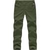 imageTBMPOY Mens Snow Ski Pants Waterproof Fleece Lined Insulated Softshell Winter Snowboard Hiking Zipper Bottom Leg5green
